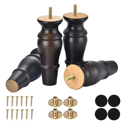 Wood Furniture Legs Set of 4
