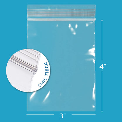 3" x 4" Zip Bags (3" x 4")