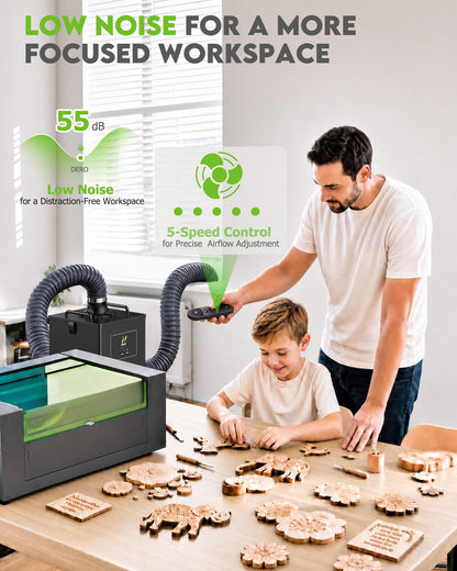 Laser Fume Extractor with≤60W Laser (Large)