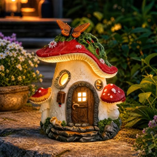 Fairy Garden House with Solar Light