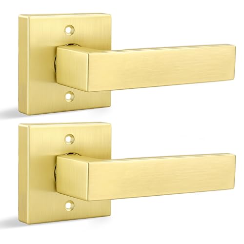 Gold Door Handle Interior Square Door Handle MS8012 NEW
