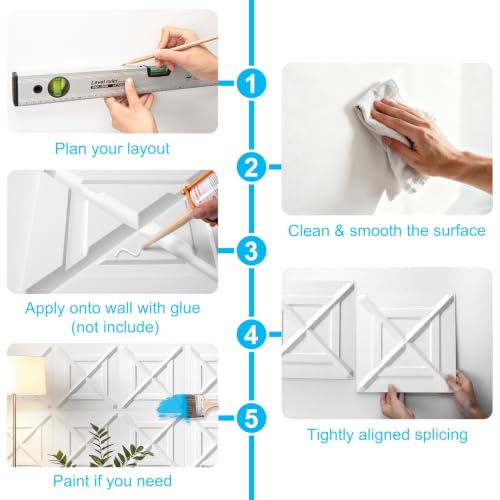 X Shape 3D Wall Panels
