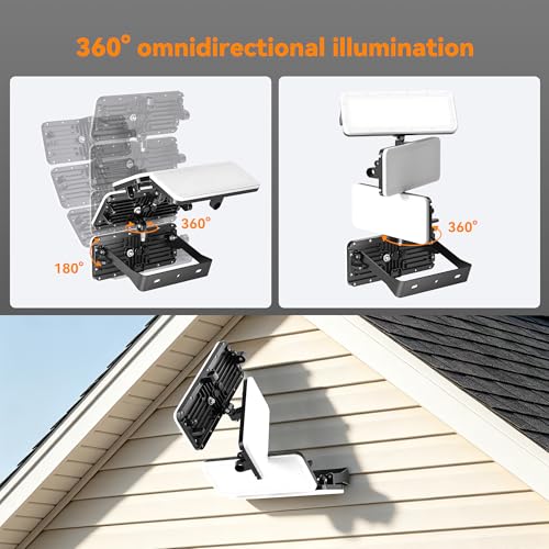 400W LED Flood Lights Outdoor (Black / 400 Watt)