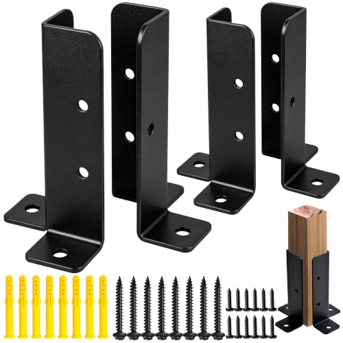Adjustable Deck Post Anchor Brackets Kit Fit 1.5x1.5