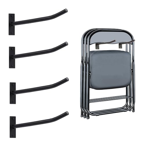 Wall Mount Folding Chair Storage Rack