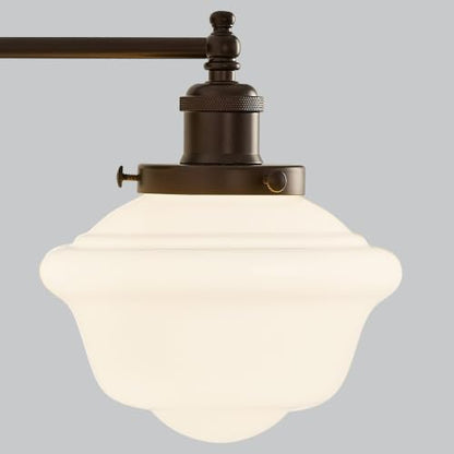 Milk Glass Wall Sconces Hardwired Wall Lamp Bathroom Vanity Light Bedroom Wall Sconces