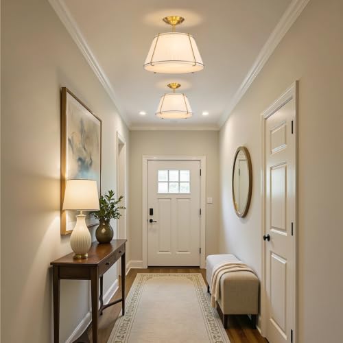 Semi Flush Mount Ceiling Light 16" for Living Room