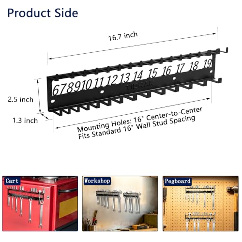 Combination Wrench & Socket Organizer Rack