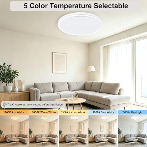 15 Inch Led Flush Mount Ceiling Light