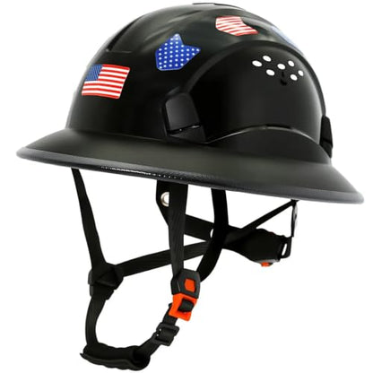 Full Brim Hard Hat Type 2 Class C Safety Helmet with Vents