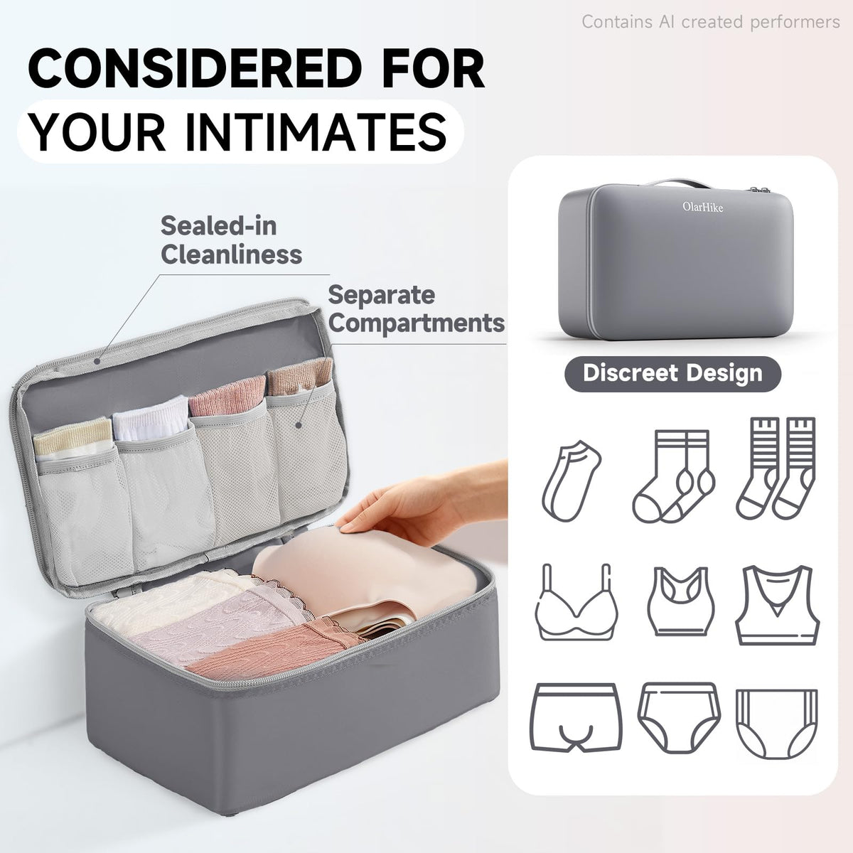 Packing Cubes for Travel (04 Gray)