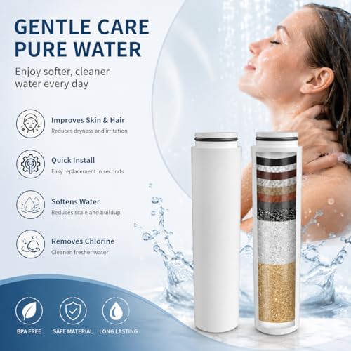 Replacement Shower Filter Cartridges Compatible with Cobbe Filtered Shower Heads