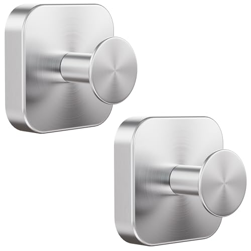 Adhesive Stainless Steel Towel Hooks