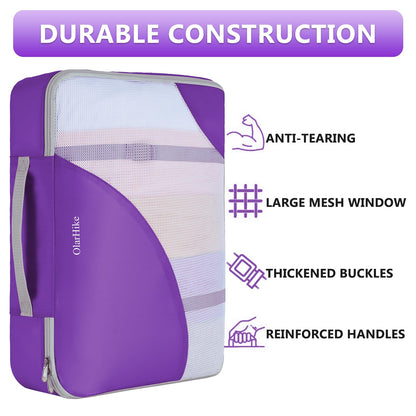 Packing Cubes for Travel (10 Purple)