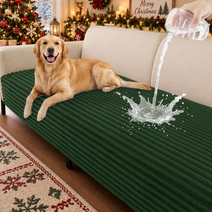 Waterproof Couch Cover for Dogs (Dark Green / 36"x94.5")