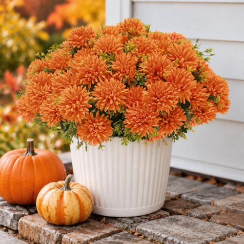 Artificial Mums Flowers for Outdoors