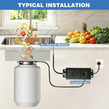 Garbage Disposal Air Switch Kit Dual Outlet