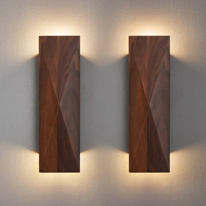 Walnut Stone wall lamp