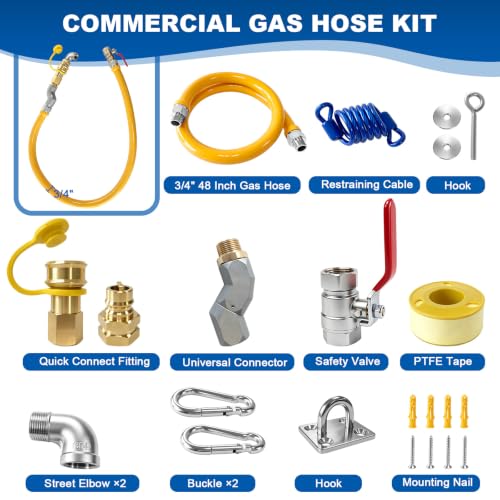 Commercial Gas Hose Safety System Kit