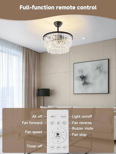 Crystal Fandelier Ceiling Fans with Lights