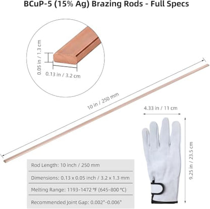 50% Rods -5, Flat Copper Phosphorus