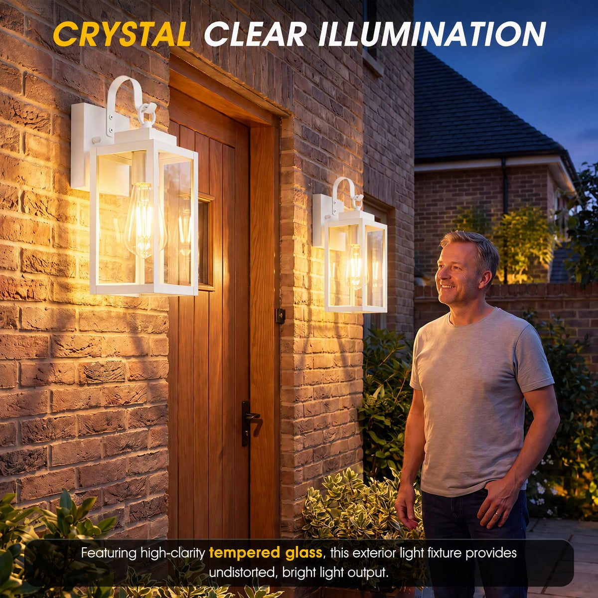 11.8" Porch Light (1 PACK / White)
