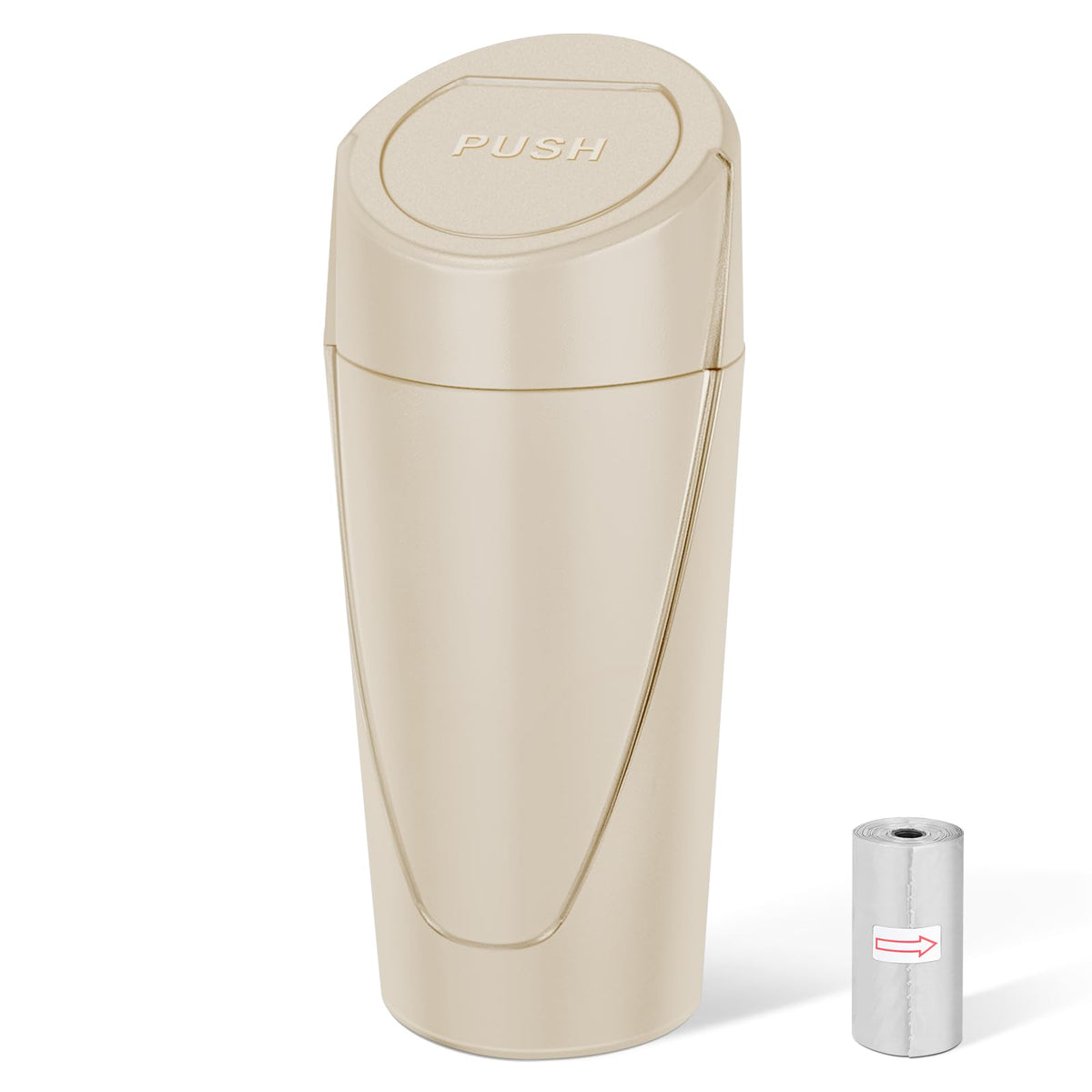 Car Trash Can (Beige / Round)