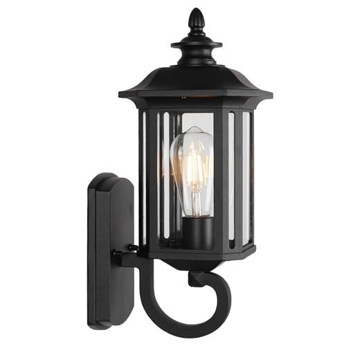 15" Outdoor Wall Light Fixture (01-BK)