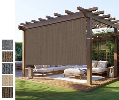 Outdoor Roller Shade (Mocha / 120"W x 96"H)