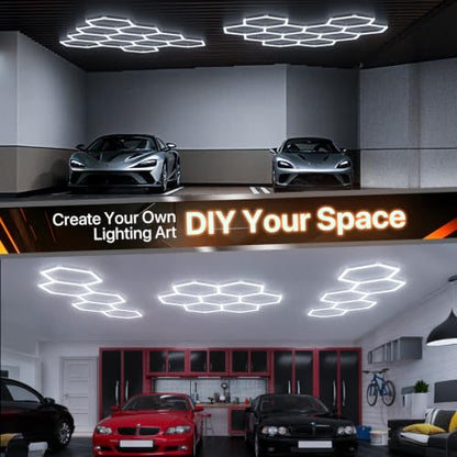 Hexagon Garage Lights