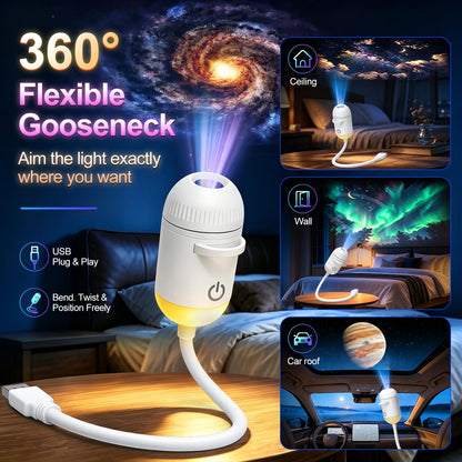 Galaxy Projector Night Light (12 Projection Films - color)