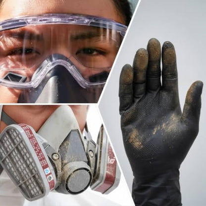 Hazmat Suit Disposable Coverall Kit with Hood
