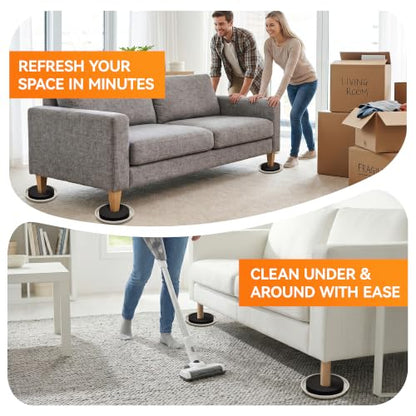 Furniture Sliders Plastic Sliders for Carpet and Hardwood Floors