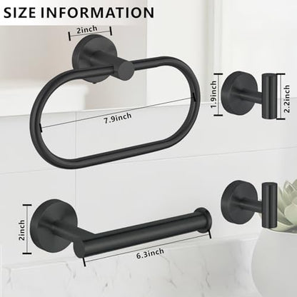 Bathroom Hardware Set Includes Towel Ring