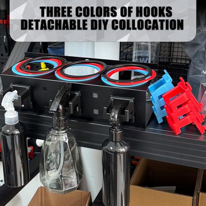 Wall Mount Spray Bottle Holder Rack Spray Can Organizer Storage