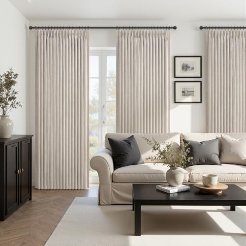 108 Inch Extra Long Blackout Curtains Greyish Brown for Nursery (Greyishbrown / 50"W x 108"L (Pack of 2))