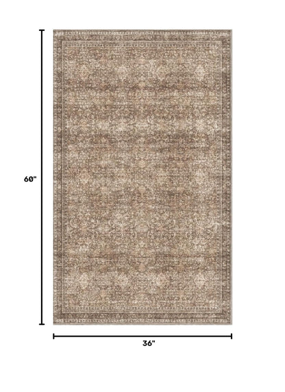 3x5 Area Rugs (Dark Brown / 3' x 5' (Rectangular))