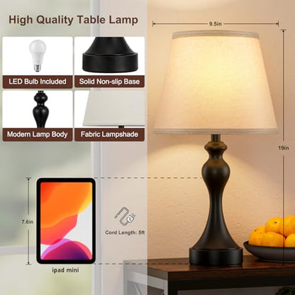 Bedroom Lamps Set of 2