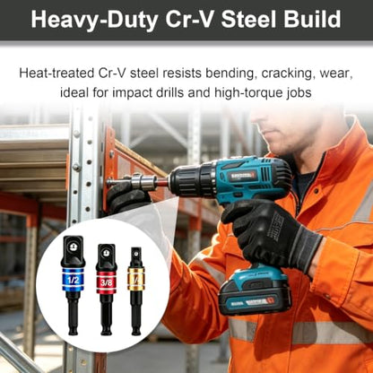 Right Angle Drill Adapter Set 7 Pcs (7 Pcs)