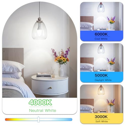 E12 LED Candelabra Light Bulbs 60W Equivalent
