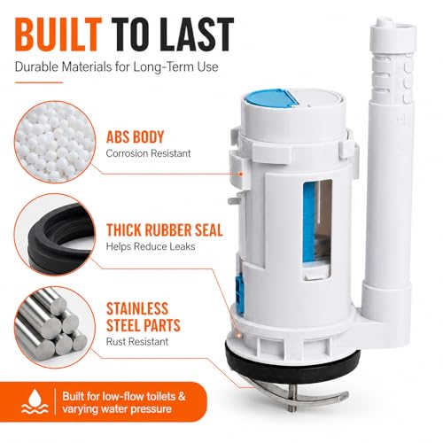 3 Inch Dual Flush Valve Replacement Kit for One