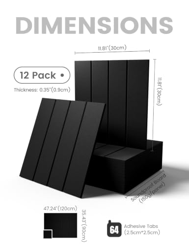 Felt Bulletin Board & Cork Board Alternative (Black-1 / Bold-stripe 12-pack)