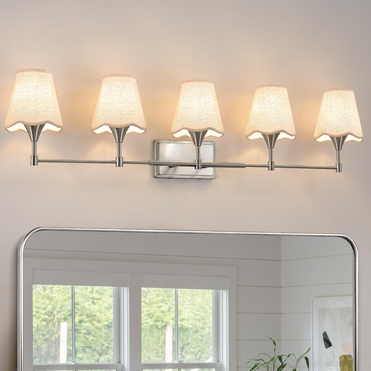 Brushed Nickel Bathroom Vanity Light (Brushed Nickel / 5 LIGHT)
