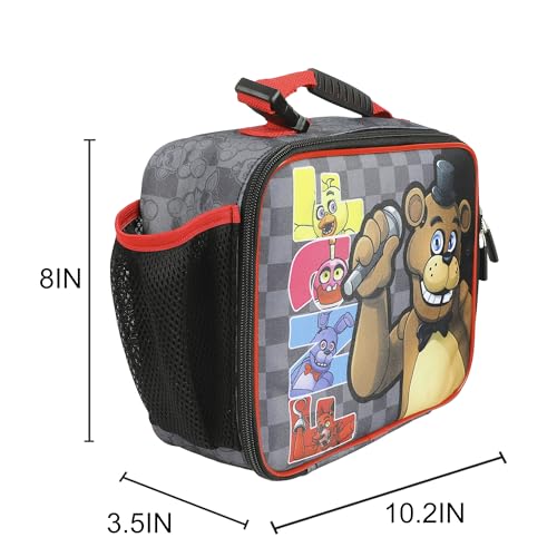 Five Nights at Freddy's Insulated Lunch Kit (Five Nights Grey)