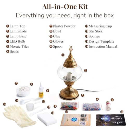 DIY Turkish Mosaic Lamp Kit