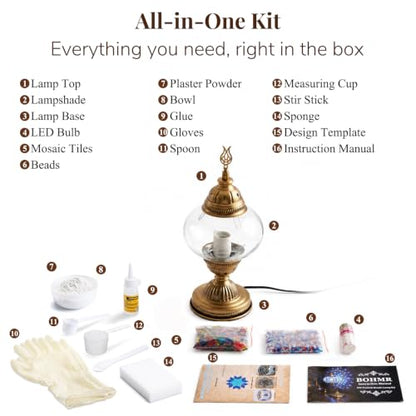 DIY Turkish Mosaic Lamp Kit