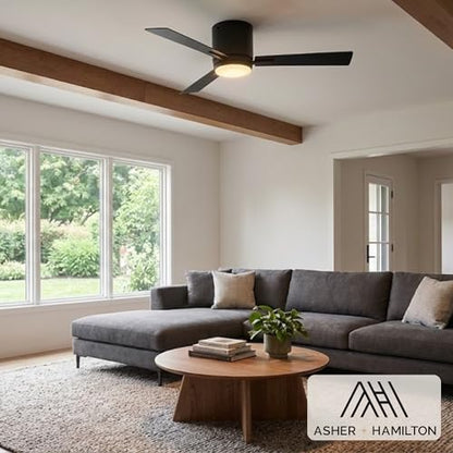 Asher Hamilton Vero 52 Inch Low Profile Indoor Ceiling Fan