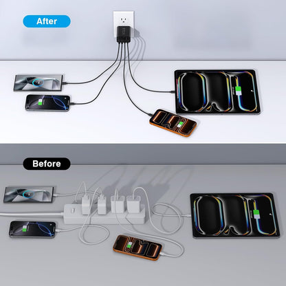 2Pack] 40W USB C Charger Block (2Pack White+Black / 40W)