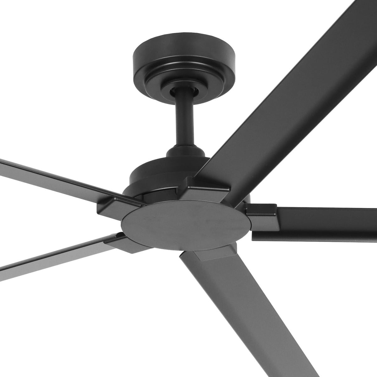84" Outdoor Ceiling Fan With Remote (Black / 84-inch)