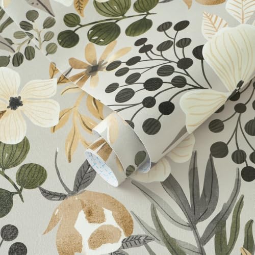 Peel and Stick Wallpaper Vintage Neutral Wallpaper Waterproof